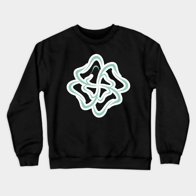 Tooth Flower circle pattern for Dental logo design. Dental care logo design. Crewneck Sweatshirt by AlviStudio